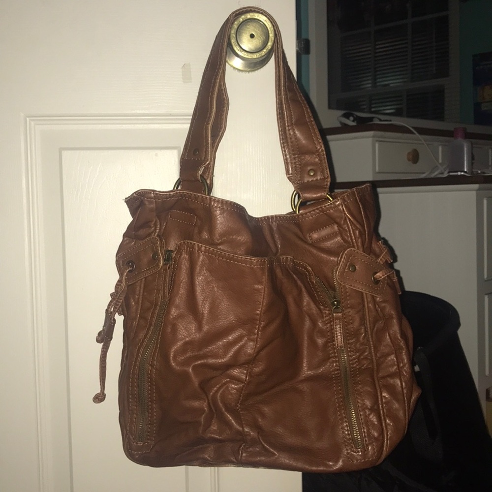 Soft brown leather bag